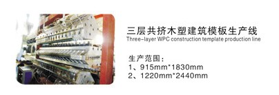 PE\PP多層復(fù)(fù)合塑料建筑模板生產(chǎn)(chǎn)線
